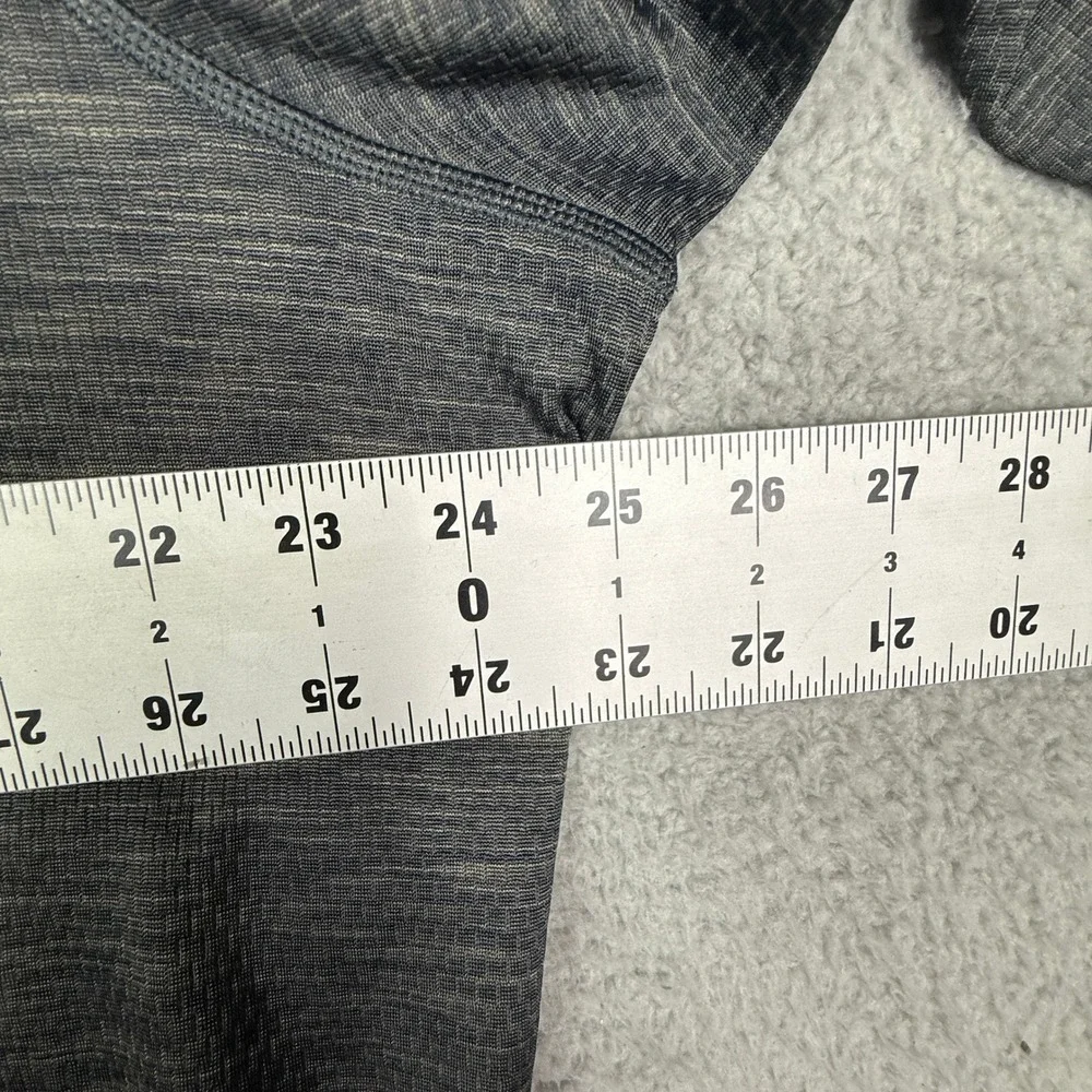 REI Co Op Mens XL Quarter Zip Pullover‎ Sweater Charcoal Heathered Polyester